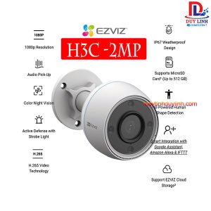 Camera EZVIZ H3C| 2.0 Megapixel| Cố Định