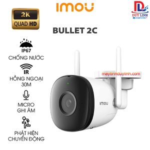 Camera IMOU Bullet 2C F42P| 4.0 Megapixel| Xoay