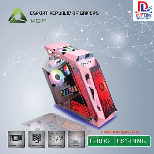 Case VSP E-ROG ES1 GAMING Hồng Không Fan