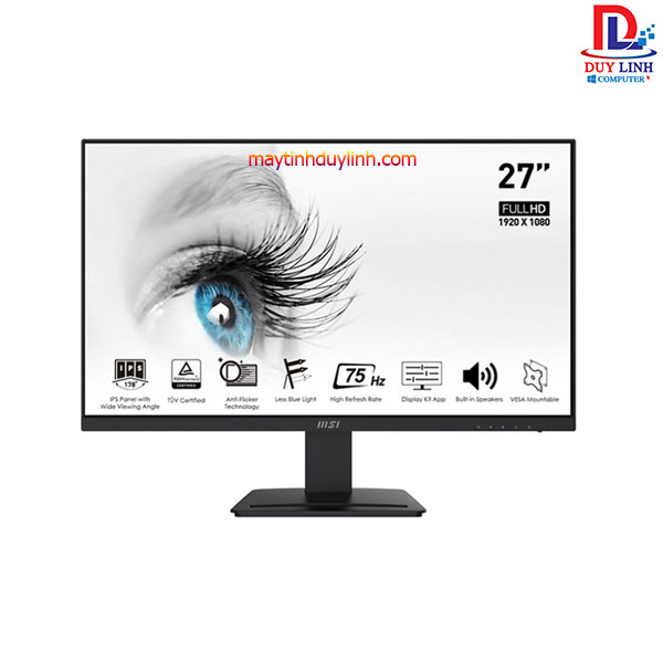 Màn Hình 27in MSI PRO MP273 IPS 75Hz Có Loa