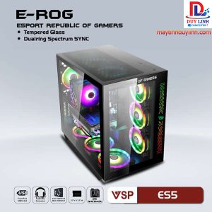 Case VSP ESPORT ROG ES5 Gaming Đen Không Fan