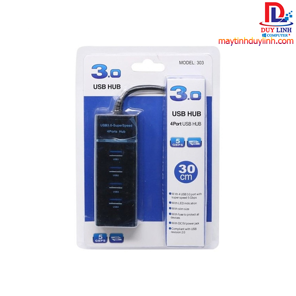 HUB chia USB 1 ra 4 chuẩn 3.0
