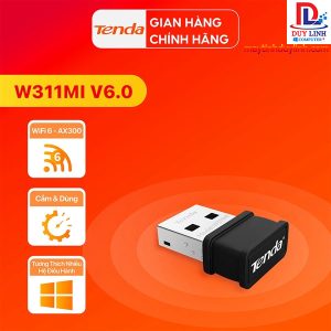 USB Thu Wifi Tenda W311MI V6.0 Chuẩn Wi-Fi 6 AX300 Hàng chính hãng
