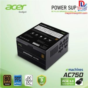 Nguồn Acer AC750 750W 80 Plus Bronz Full Range Full Modular