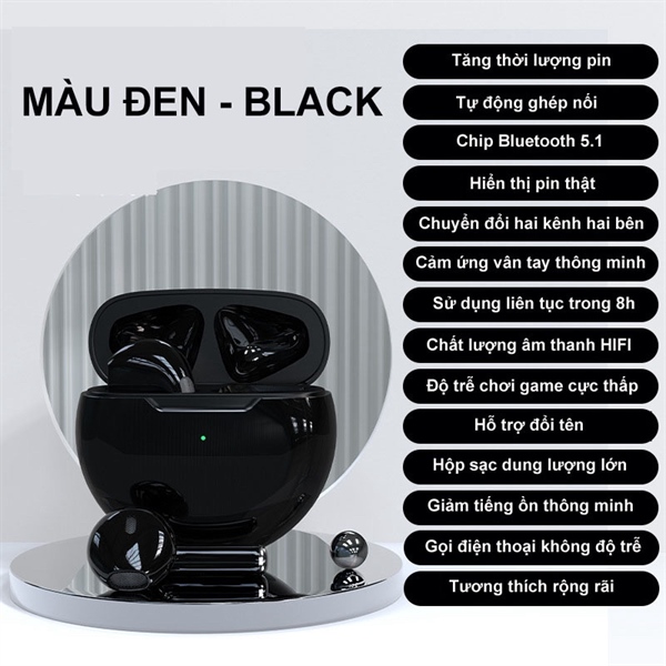 Tai Nghe Bluetooth Không Dây Pro 6 - Chính hãng Vupa Tech - Ảnh 3