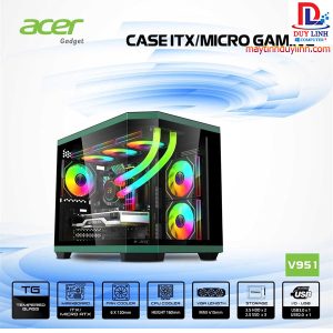 Case ACER V951 BLK M-ATX GAMING - BLACK+ 3 Fan