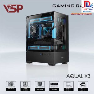 Case VSP Aqua X3 Bể cá Nhỏ Đen