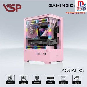 Case VSP Aqua X3 Bể cá Nhỏ Hồng