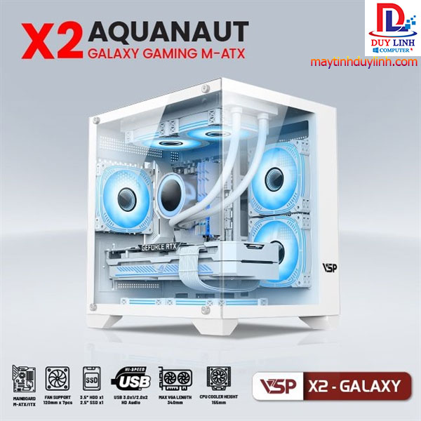 Case VSP X2 Galaxy M-ATX White