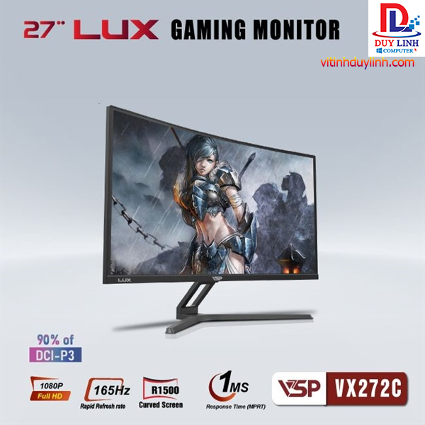 Màn Hình 27in VSP VX272C 165HZ Cong