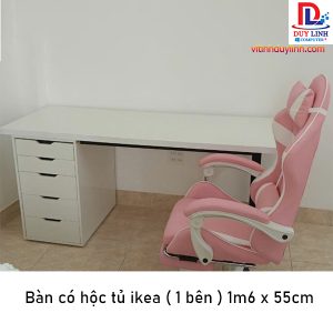 Bàn có hộc tủ ikea ( 1 bên ) 1m6 x 55cm