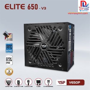 Nguồn VSP Elite 650W V3 Có 2 Pin Dual CPU