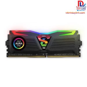 Ram 16G GEIL Super Luce Led RGB Bus 3200 Đen Bh 5 năm