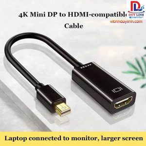 Cáp Chuyển Mini Displayport Sang HDMI 4K