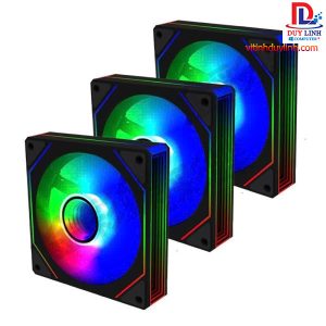 Fan Case Redmoon S1 Cắm trực tiếp Auto RGB Đen Xuôi