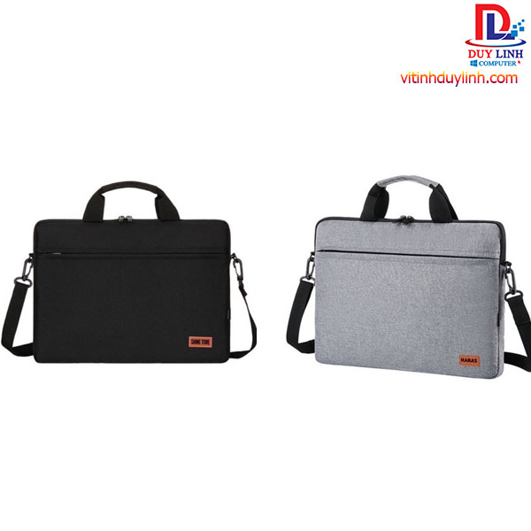 Túi xách chống sốc laptop cao cấp SHINE - 9003 size 14in , Đen - Xám