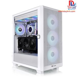 Vỏ Case Thermaltake S250 TG ARGB Mid Tower - Trắng