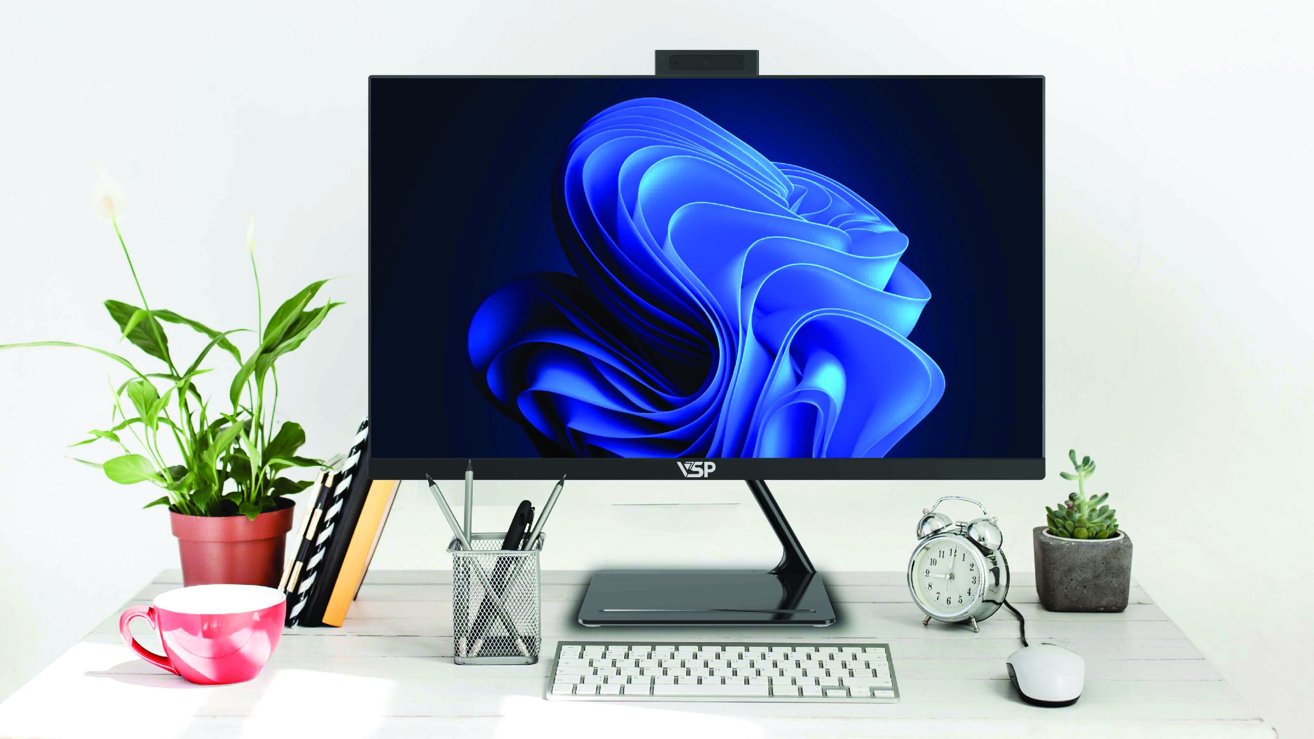 Máy Bàn VSP All in One VA241-610H Trắng - Ảnh 2