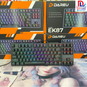 Phím cơ Gaming DAREU EK87 - Black (MULTI-LED, Red D switch)