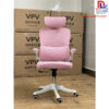 Ghế văn phòng công thái học X09 lưới hồng viền trắng