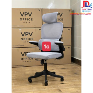 Ghế văn phòng công thái học X09 lưới xám viền đen