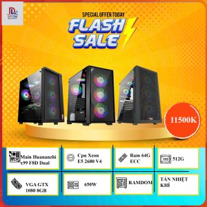 PC Giả Lập 38 | Xeon E5 2680V4 – RAM 64G – SSD 512G – VGA GTX 1080 8GB