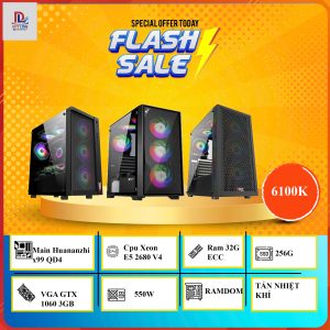 PC Giả Lập 41 | Xeon E5 2680V4 – RAM 32G – SSD 256G – VGA GTX 1060 3GB