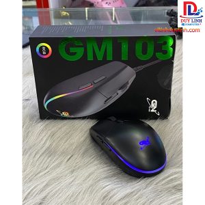 Chuột Gaming GNET GM103 Màu đen, Led RGB