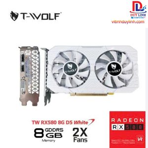Vga RX 580 8G T-Wolf Trắng