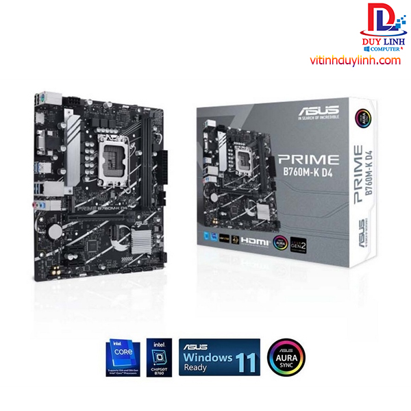 Main Asus Prime B760 M-K DDR4 Socket 1700